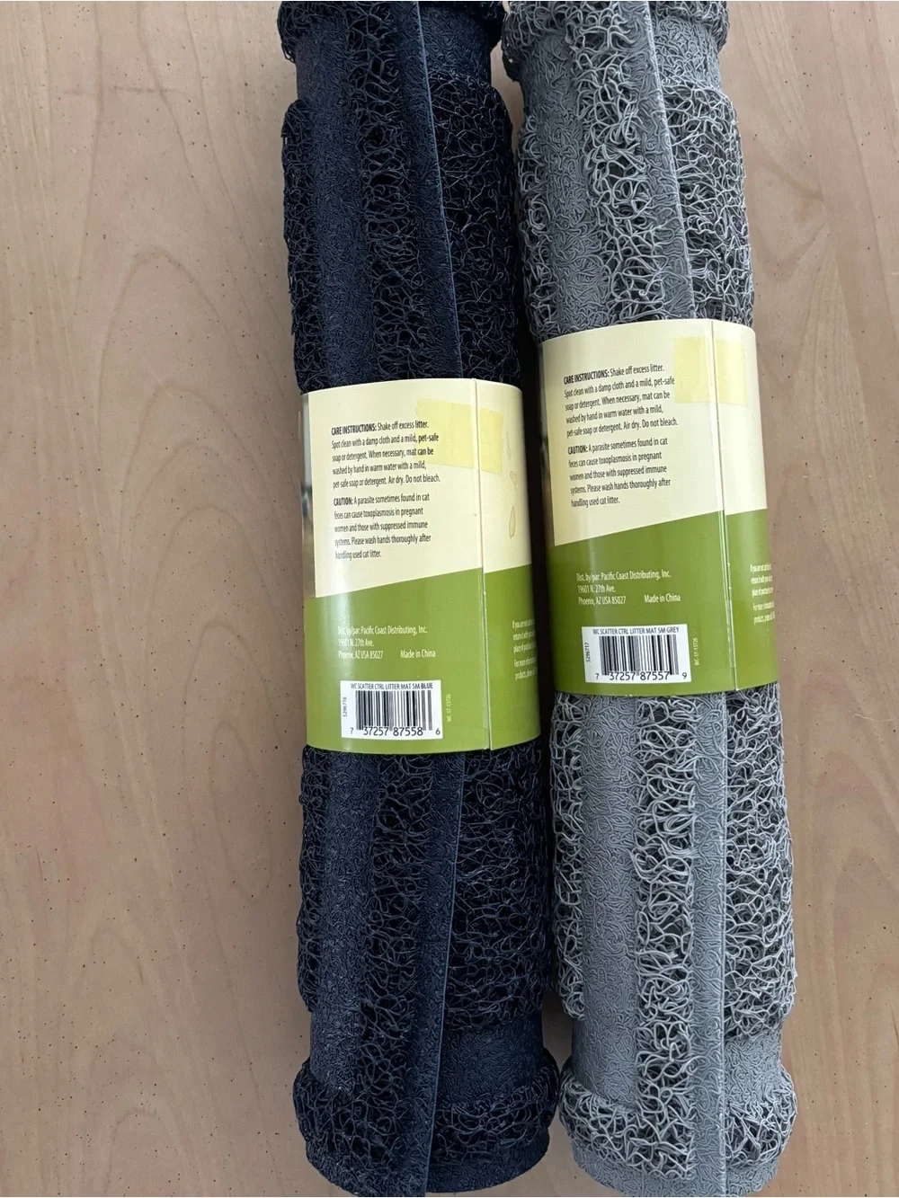 Scatter Control Kitty Litter Mats. Set of Two. 24x14 Inches. Brand New.